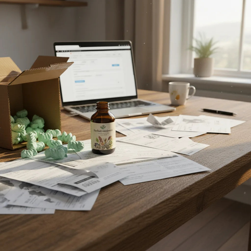 Cat’s claw tincture amid customs paperwork