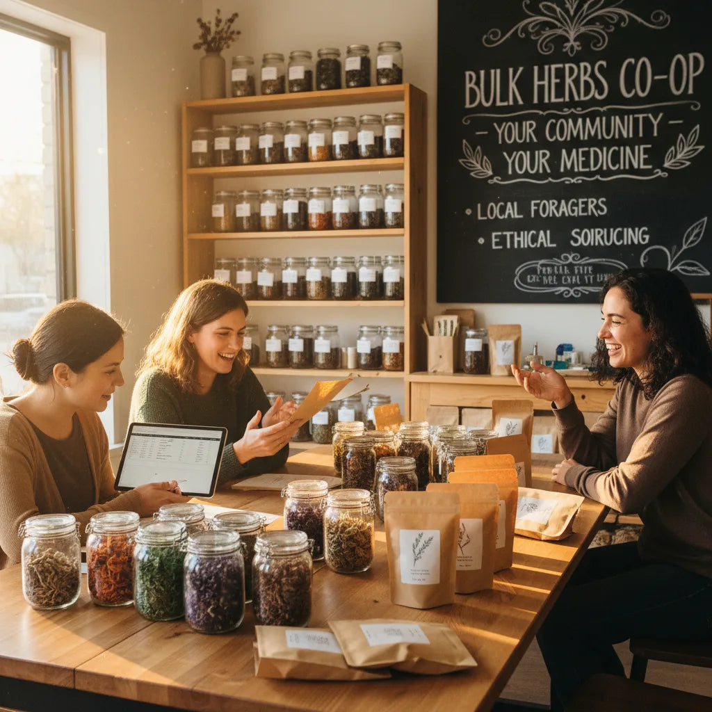 Small retailers discuss bulk herb group purchase