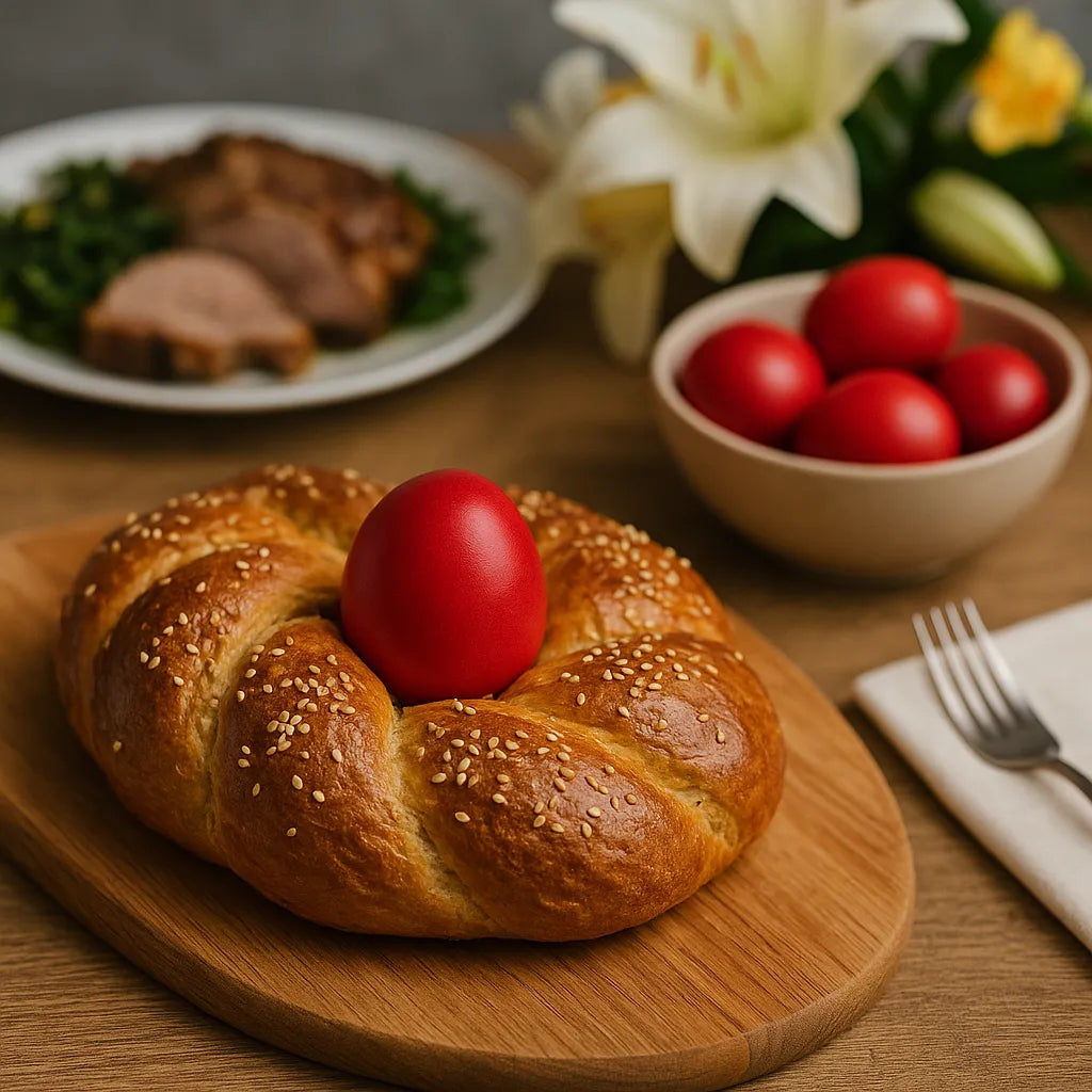 Easter Dinner Celebrations with Greek Bread | Herbal Goodness