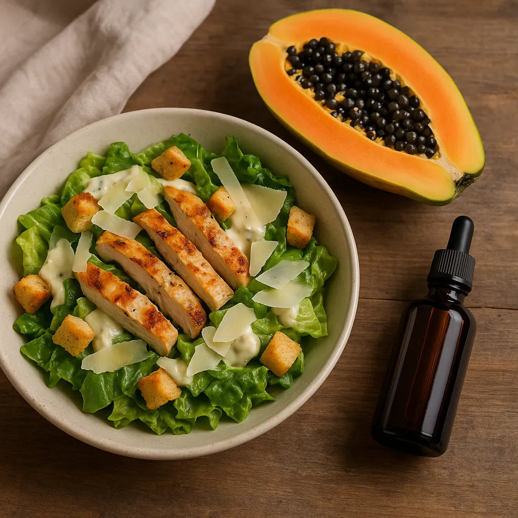 Fitness Buffs' Favorite: Caesar Salad with a Papaya Extract Twist
