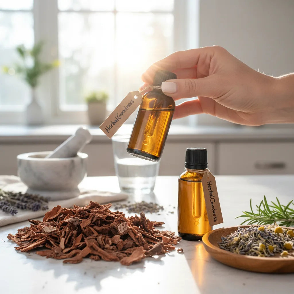 Comparing cat’s claw extract and blend bottles