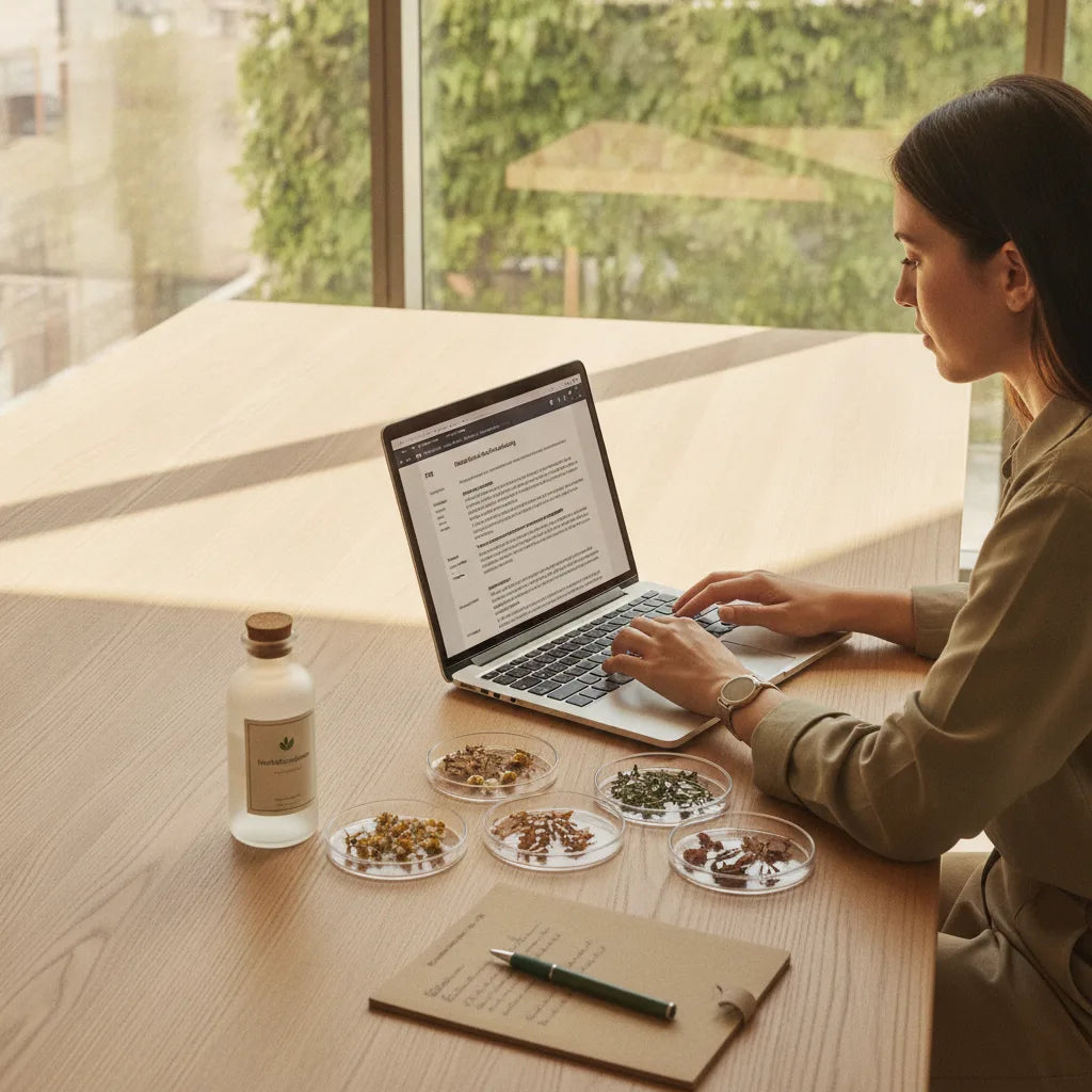 Reviewing herbal RFQ details in workspace