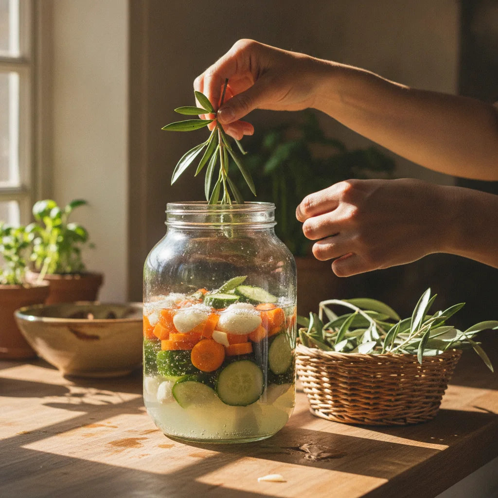 Fermenting with Olive Leaf: A Beginner’s Guide to Adding Leafy Complexity to Pickles, Shrubs, and Vinegars_featured_image