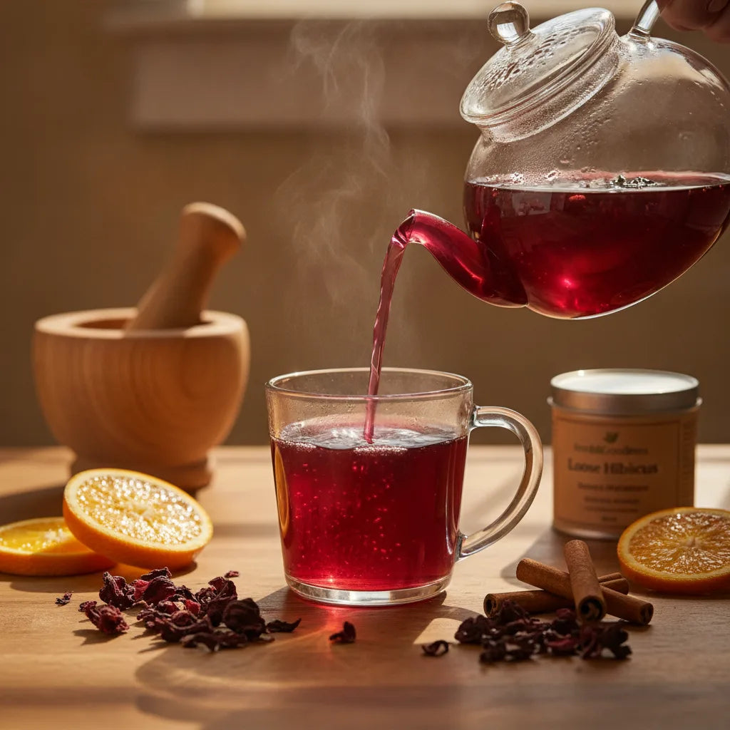 How to Make Delicious and Refreshing Hibiscus Tea: Hot, Cold‑Brew & Flavor Variations_featured_image
