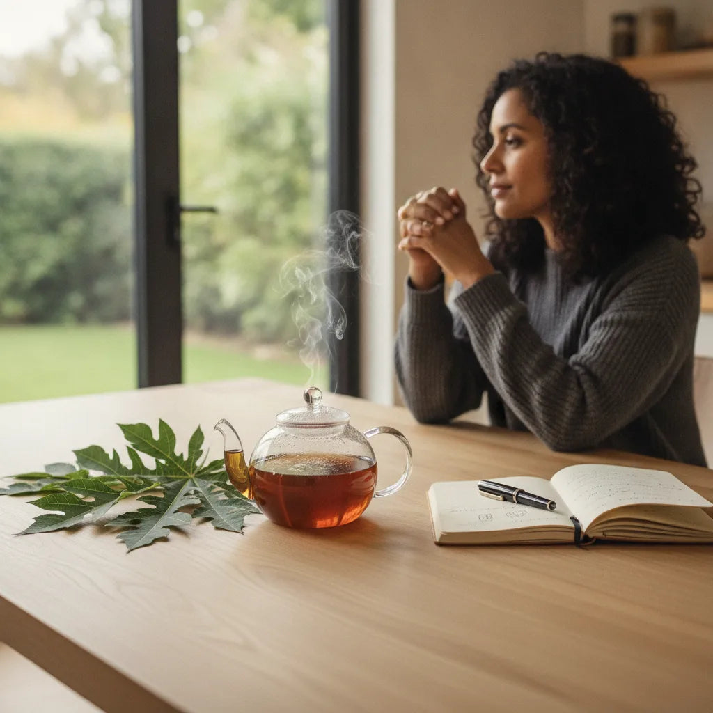 Why people search papaya leaf tea for body goals: an evidence‑aware guide to the buzz, brewing, and tracking what you notice_featured_image