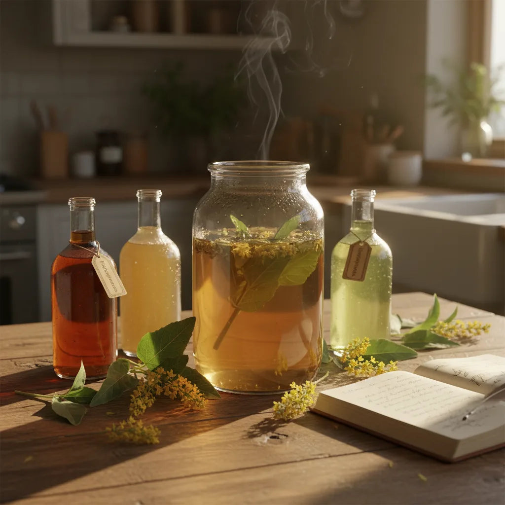 Fermenting with mullein tea: a flavor‑first guide to shrubs, vinegars, and non‑alcoholic ferments_featured_image
