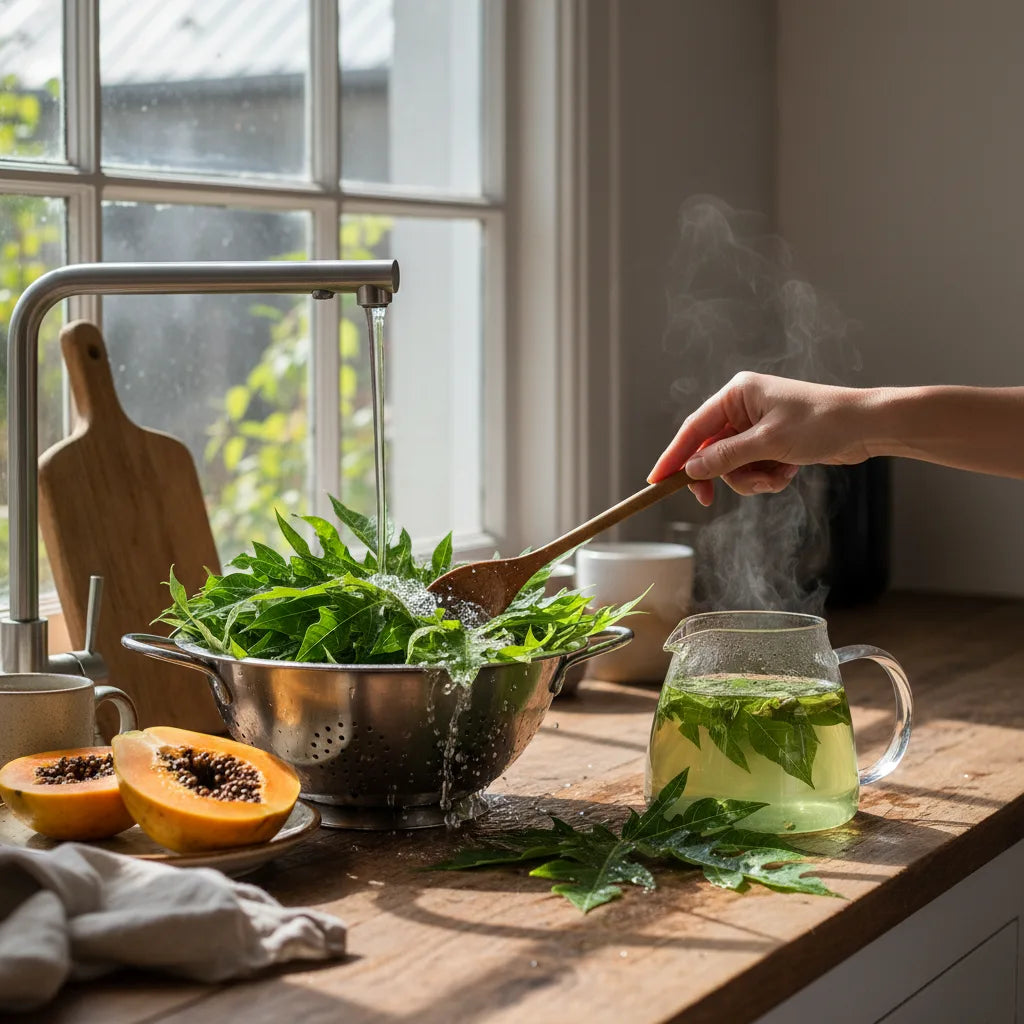 How to Make Papaya Leaf Tea at Home: Step-by-Step Methods, Flavor Tips, and Storage_featured_image