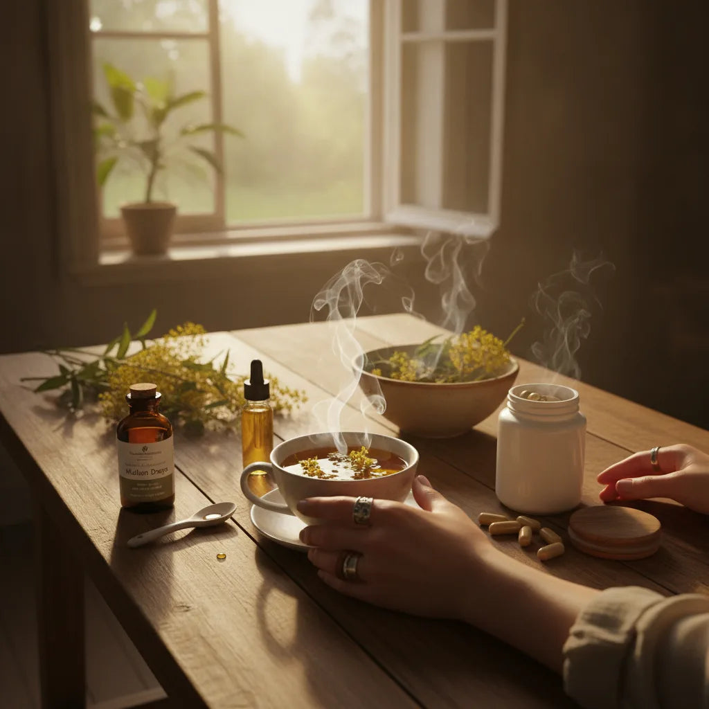 Which mullein form fits your life? A practical comparison of teas, drops, tinctures, capsules, and steam_featured_image
