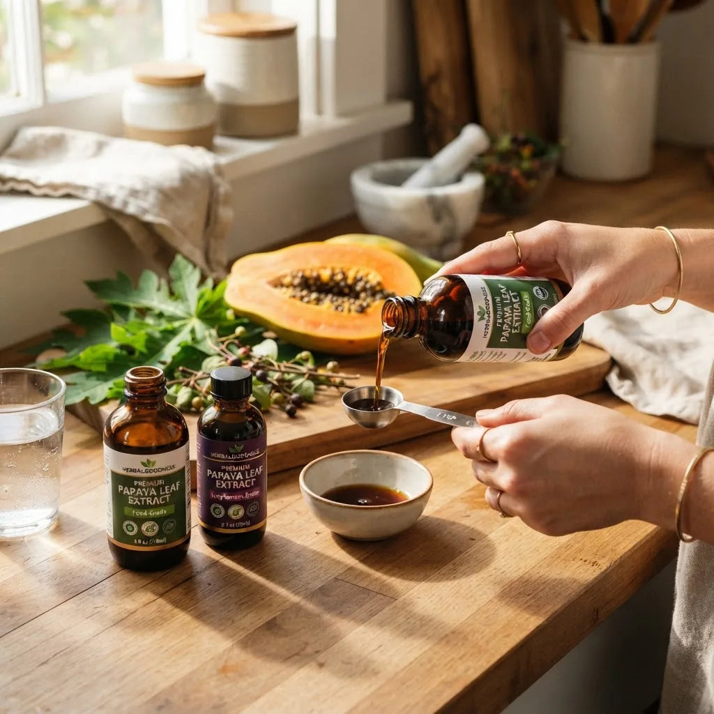 Papaya leaf extract: food-grade vs. supplement-grade — what those labels actually mean and how to use each in the kitchen and home care_featured_image