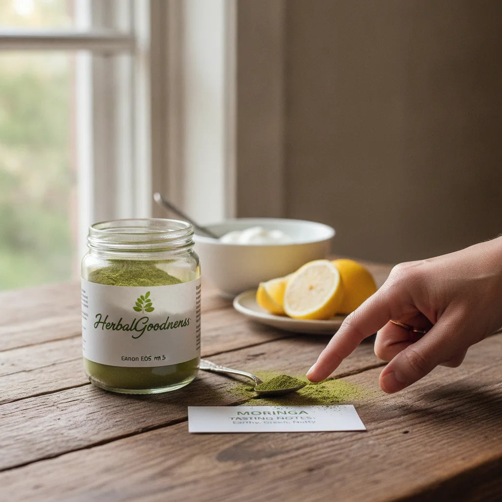 Moringa Powder Sensory Guide: How to Taste, Judge, and Pair It_featured_image