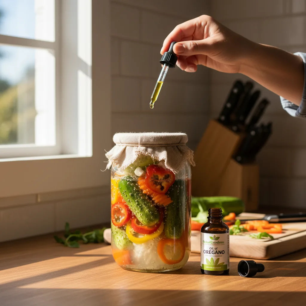 Fermenting with Organic Oil of Oregano: A Beginner’s Guide to Flavor, Dilution, and Safe Kitchen Experiments_featured_image