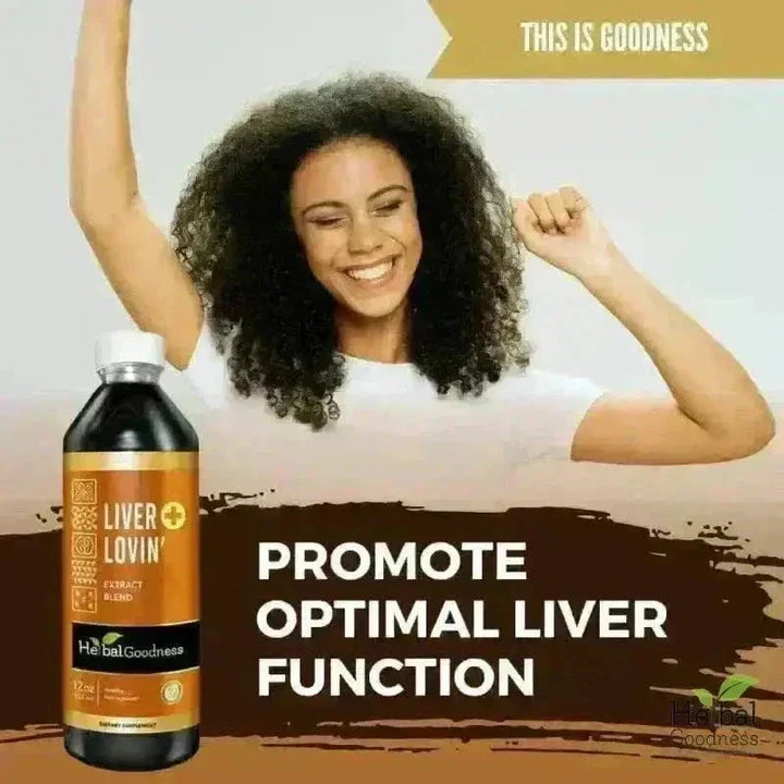 A dark amber glass bottle with white cap and orange herb label of herbal goodness liver lovin extract in 15 day herbal detox cleanse kit