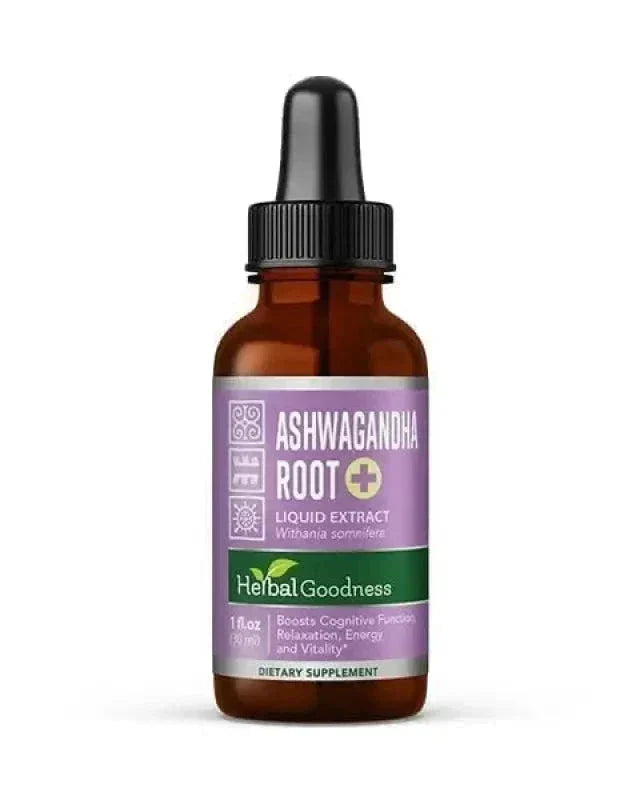 Ashwagandha Root Liquid Extract - Energy &amp; Mood Liquid Extract Herbal Goodness 1oz 