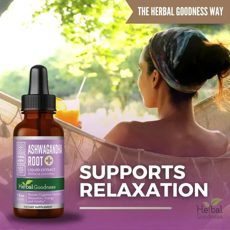 Ashwagandha Root Liquid Extract - Organic - Energy & Mood Liquid Extract Herbal Goodness 