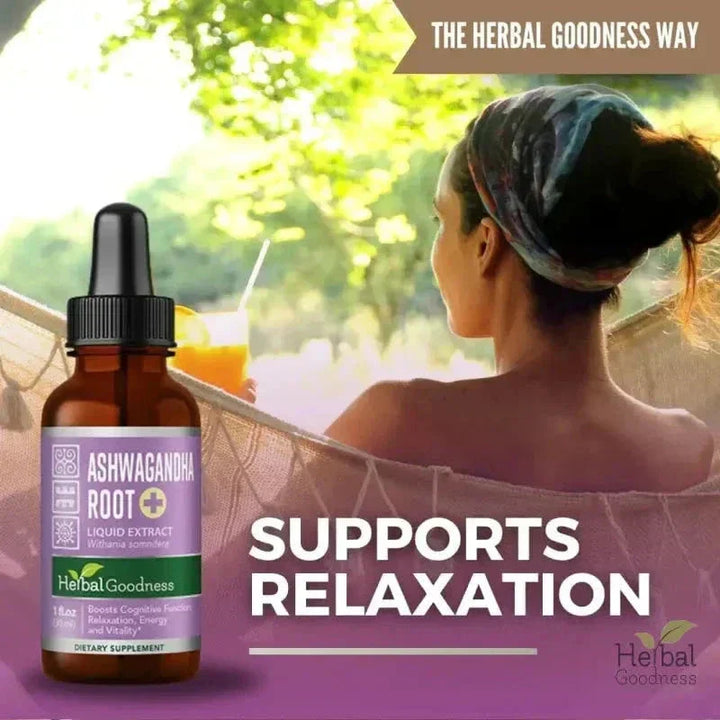 Ashwagandha Root Liquid Extract - Organic - Energy & Mood Liquid Extract Herbal Goodness 