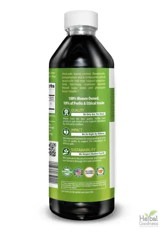 Avocado Leaf - Organic 15X Liquid Extract - Immunity & Heart Health Liquid Extract Herbal Goodness 