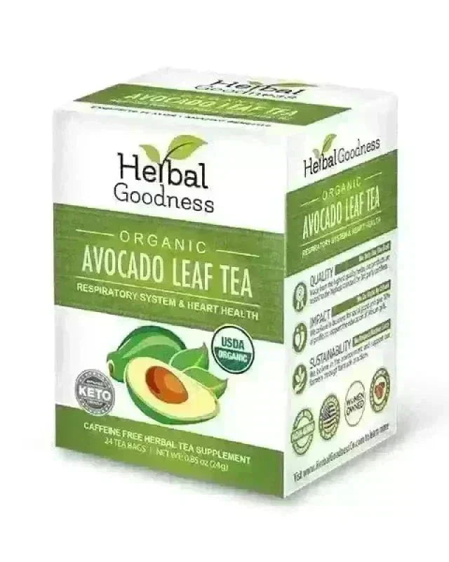 Herbal Goodness Organic Avocado Leaf Tea box