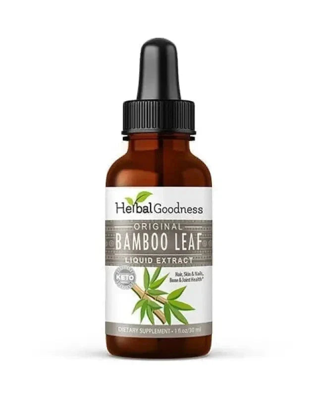 Bamboo Leaf - Organic 15X Liquid Extract - Nature's Collagen & Biotin Liquid Extract Herbal Goodness 1oz 