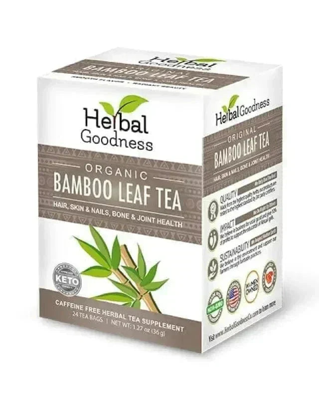 Bamboo Leaf Tea – 24/1.5g Tea Bags - Nature's Collagen & Biotin Tea & Infusions Herbal Goodness Unit 