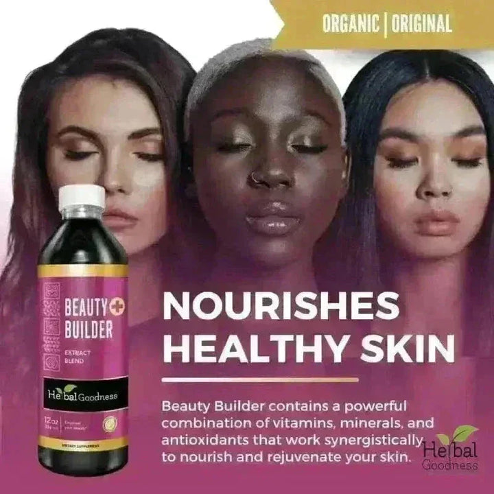 Beauty Builder Liquid Extract 15X – Skin Support & Collagen Wellness Formula Liquid Extract Herbal Goodness 