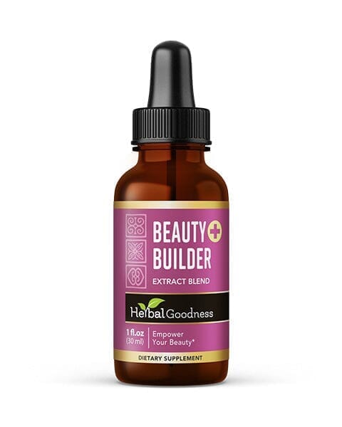 Beauty Builder - 1oz 15X Liquid Extract - Anti-Aging & Skin Elasticity Liquid Extract Herbal Goodness 1oz 