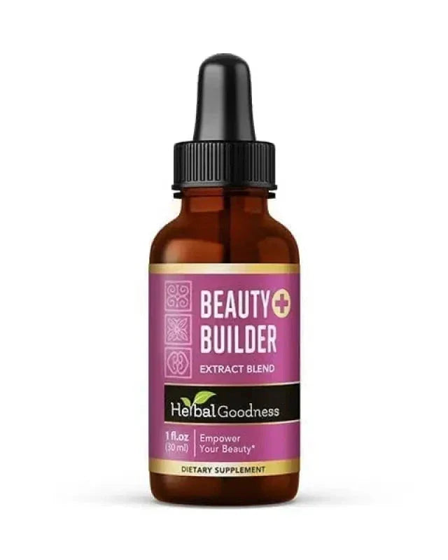 Beauty Builder Liquid Extract 15X – Skin Support & Collagen Wellness Formula Liquid Extract Herbal Goodness 1oz 
