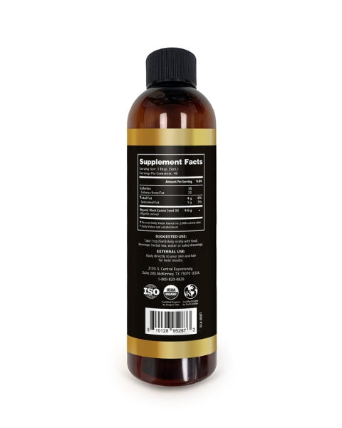 Black Seed Oil 8oz - Cold-Pressed Liquid - Immunity & Wellness - Herbal Goodness