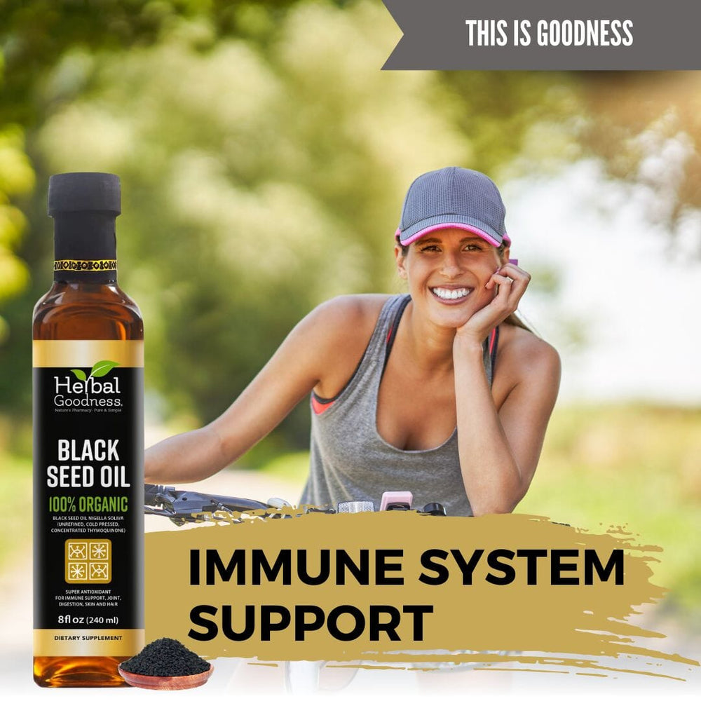 Black Seed Oil 8oz - Support Immune System, Joints, Skin, Hair, & Digestion (Non-GMO) - Herbal Goodness Liquid Extract Herbal Goodness 