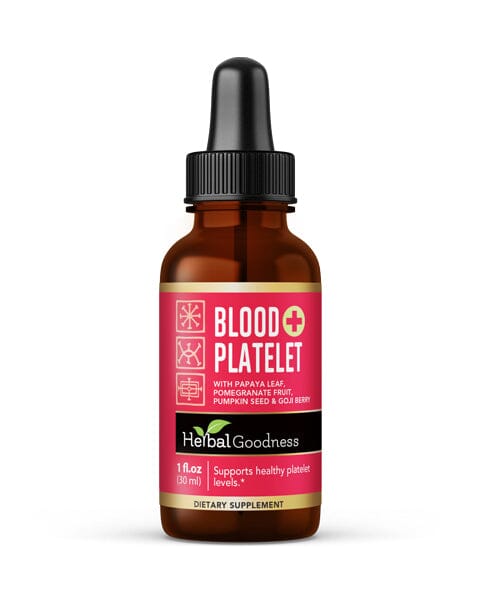 Blood Platelet with Papaya Leaf - Organic 15X Liquid Extract - Platelet & Bone Marrow Liquid Extract Herbal Goodness 