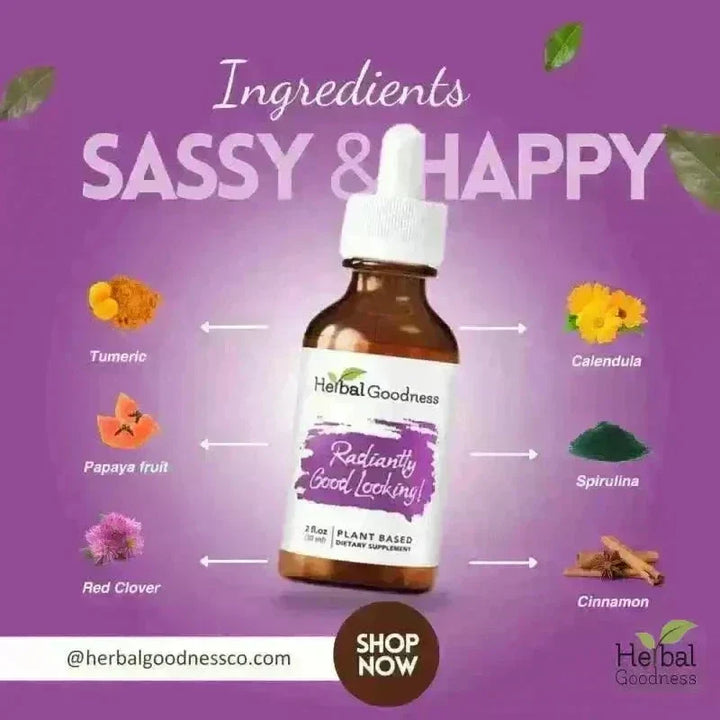 Radiantly Good Looking - 2fl.oz - Skin &amp; Anti-Aging Liquid Extract Herbal Goodness 