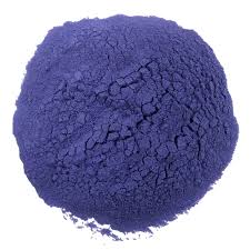 Vibrant purple powder’s fine texture in Bulk Teas and Tisanes for heart health benefits