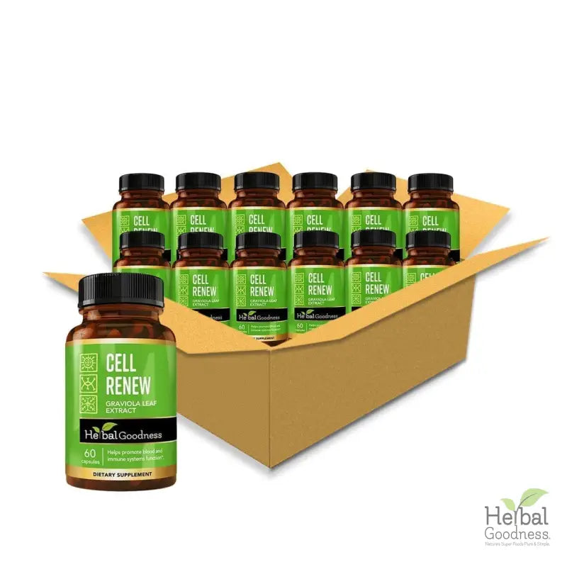 Cell Renew and Rejuvenation Plus Capsules -60/600mg - Healthy Cell Support & Immune System Function - Herbal Goodness Capsules Herbal Goodness Case Qty (12) 