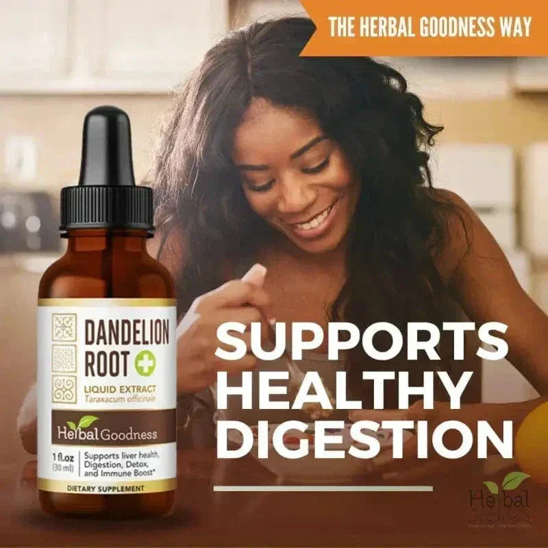 Dandelion Root Liquid Extract - Detox &amp; Liver Liquid Extract Herbal Goodness 