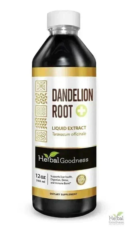 Dandelion Root Liquid Extract - Detox &amp; Liver Liquid Extract Herbal Goodness 12oz 
