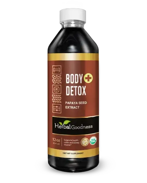 Body Detox Liquid Extract (Papaya Seed) · 12 oz