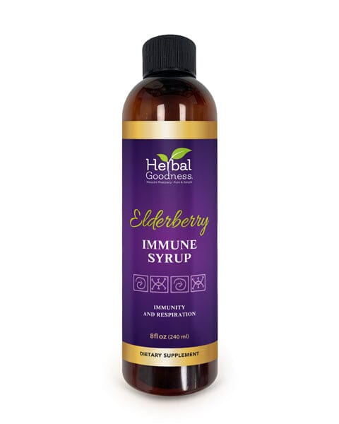 Elderberry Immune Syrup - Organic 12oz - Immune Support Liquid Extract Herbal Goodness 