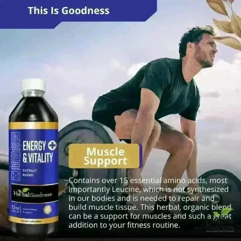 Energy and Vitality - 15X Liquid Extract - Energy & Performance Liquid Extract Herbal Goodness 
