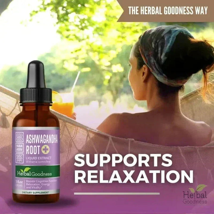 Ashwagandha Root Liquid Extract - Organic - Energy &amp; Mood Liquid Extract Herbal Goodness 
