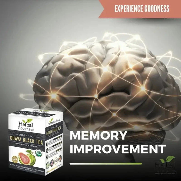 Guava Black Tea - Organic 24/2g Teabags - Clarify, Energy, Focus & Mental Alertness - Herbal Goodness Tea & Infusions Herbal Goodness 