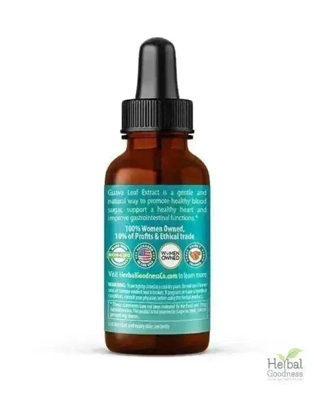 Guava Leaf - Organic 1oz 15X Liquid Extract - Immunity & Herbal Health Liquid Extract Herbal Goodness 