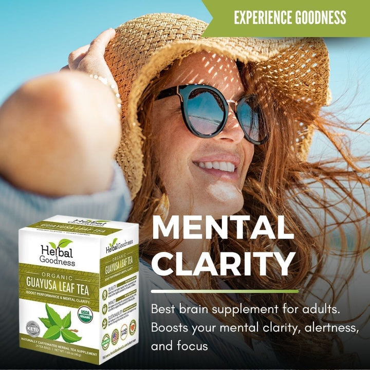 Guayusa Leaf Extract - Organic - Tea 24/2g Tea & Infusions Herbal Goodness 