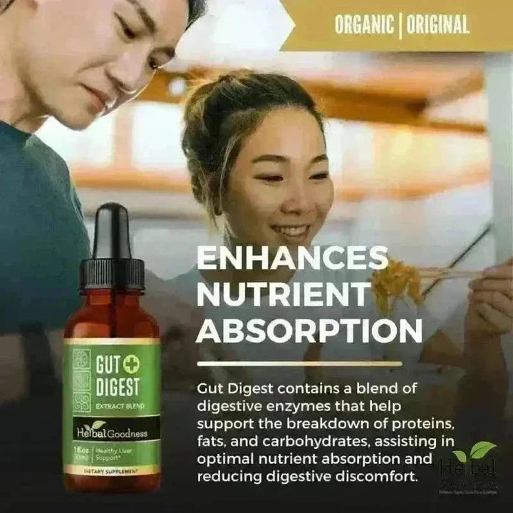 Gut Digest Plus - Organic 15X Liquid Extract - Gut & Immunity Liquid Extract Herbal Goodness 