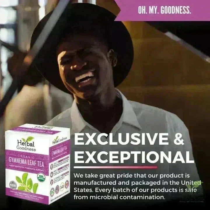 Gymnema Leaf Tea - Organic 24/2g Tea bags - Metabolism & Blood Sugar Tea & Infusions Herbal Goodness 