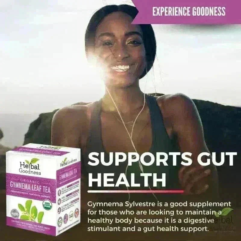 Gymnema Leaf Tea - Organic 24/2g Tea bags - Metabolism & Blood Sugar Tea & Infusions Herbal Goodness 