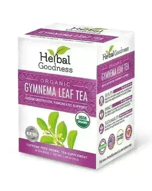 Gymnema Leaf Tea - Organic 24/2g Tea bags - Metabolism & Blood Sugar Tea & Infusions Herbal Goodness Unit 