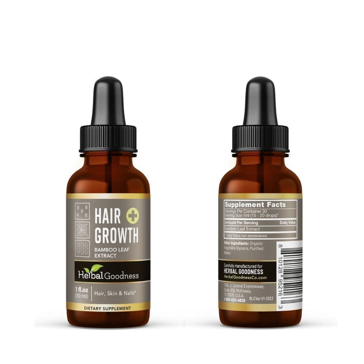 Hair Growth Plus - Organic - Liquid Tincture - Thicker Healthier Hair - Herbal Goodness Liquid Extract Herbal Goodness 