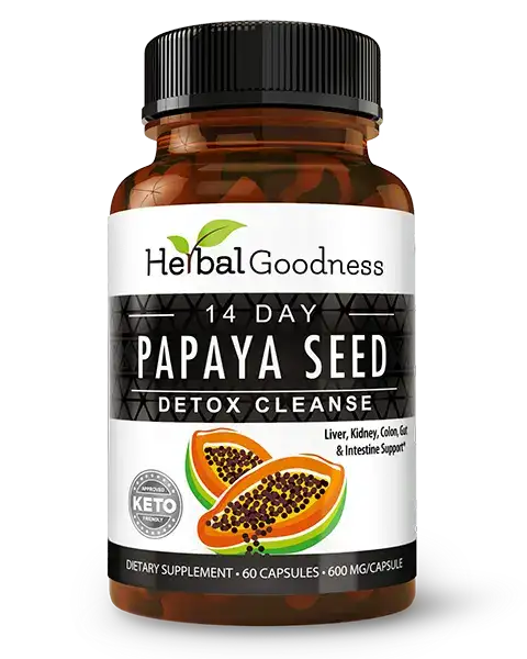 14-Day Papaya Seed Detox Cleanse · Capsules (60 ct · 600 mg)