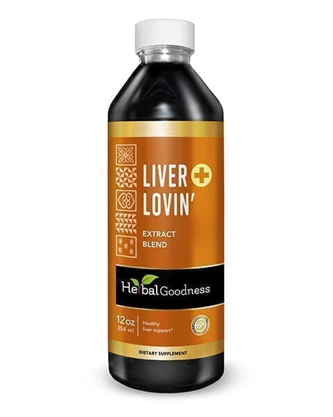 Liver Lovin' Liquid Extract - Healthy Liver Cleanse and Support - Herbal Goodness Liquid Extract Herbal Goodness 12 oz 