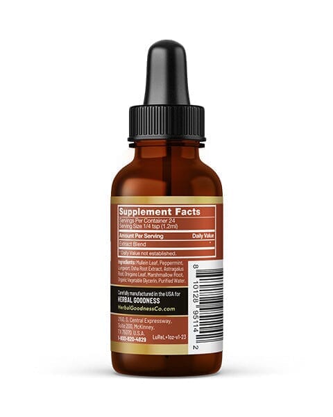 Lungs and Respiration - 1oz 15X Liquid Extract - Respiratory Liquid Extract Herbal Goodness 