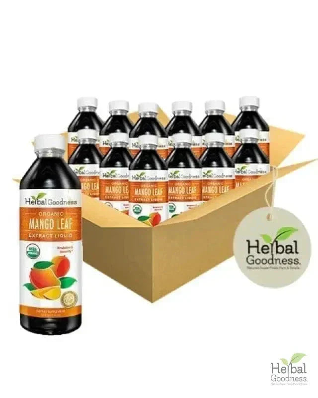 Mango Leaf Extract - Organic - Liquid - Metabolism, Gut & Immunity - Herbal Goodness Liquid Extract Herbal Goodness 12 oz Case(12) 